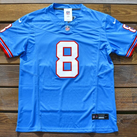 New! Will Levis Tennessee Titans Baby Blue Football Jersey Adult Men's XXL - Picture 2 of 2